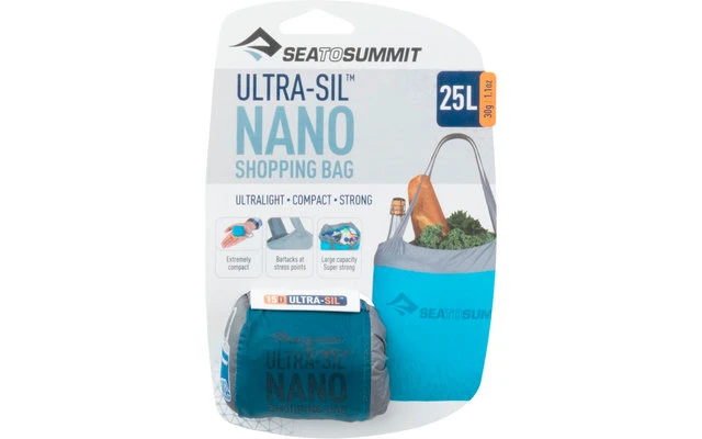Sea To Summit Ultra-Sil Shopping Bag Einkaufstasche Dunkelblau 25 Liter â Bild 2