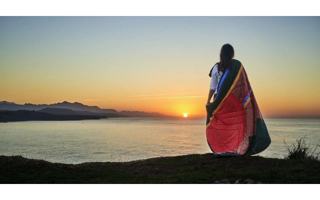 Voited Fleece Outdoor Camping Fleecedecke Camp Vibes/greengabel