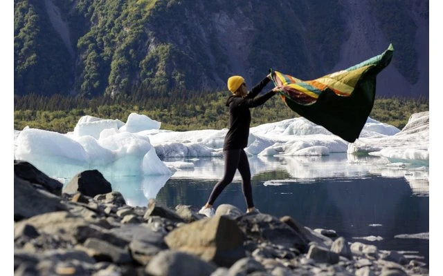 Voited Recycled Ripstop Outdoor Camping Decke Marsh Grey â Bild 6