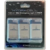 HydraCell Mini-Notlicht Grau/blau Im 3-er Vorratspack