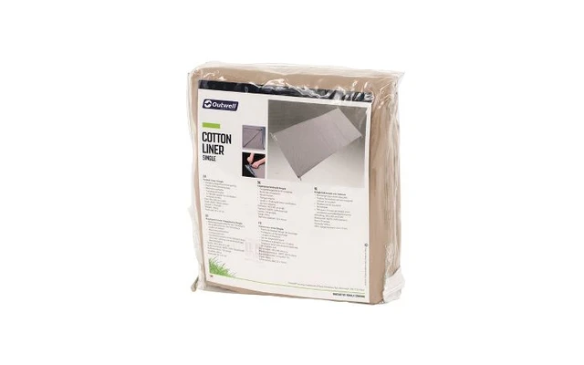 Outwell Cotton Liner Baumwolle Innenbezug Single 185 X 80 Cm Beige â Bild 2