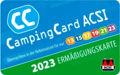 ACSI CampingCard 2023 Campingführer Mit Ermäßigungskarte Deutsche Ausgabe