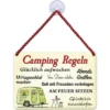 Blechschild Camping Regeln