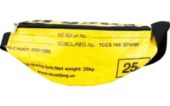 Beadbags Gürteltasche Aus Recycelten Reissackmaterial Mittelblau